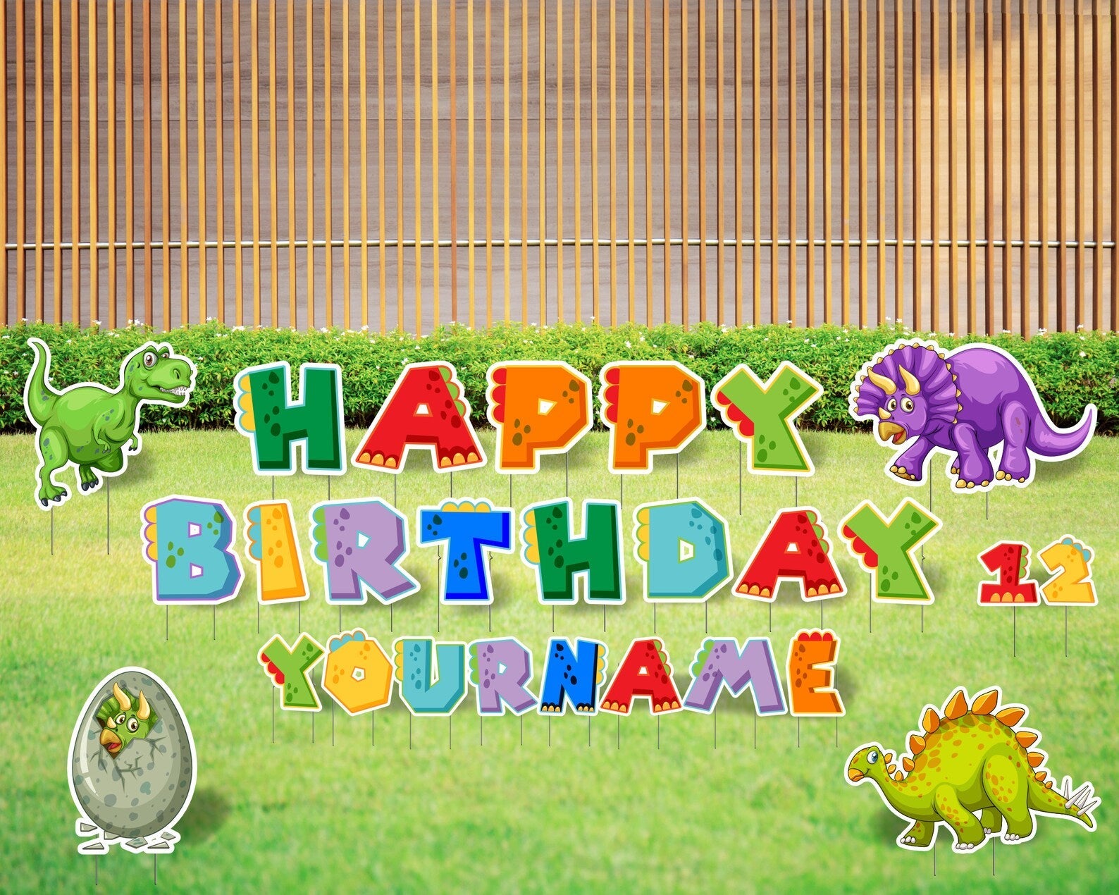 Graffiti Theme Happy Birthday Yard Sign