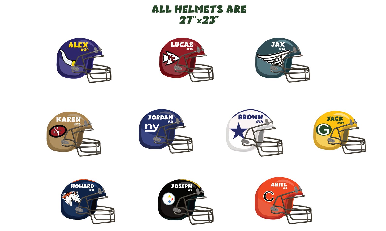 Football Helmet Birthday Yard Sign